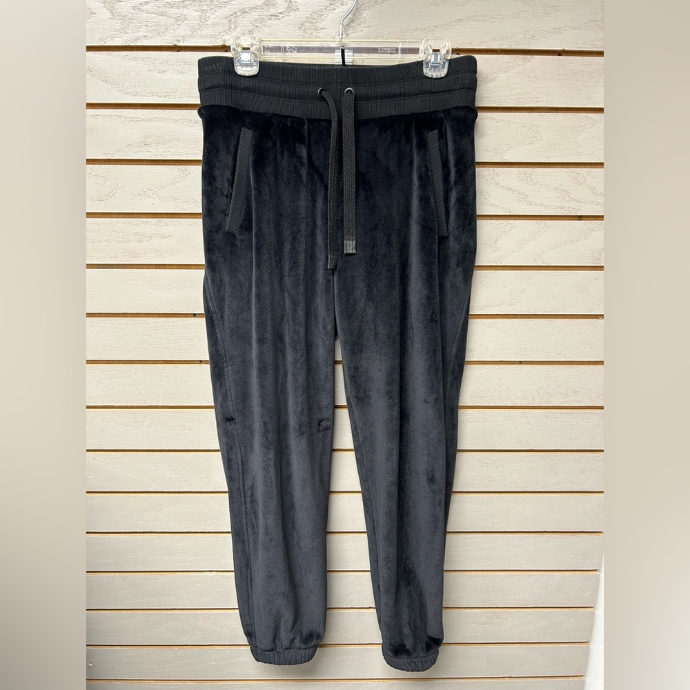 Athleta Women's Black Velvet Joggers